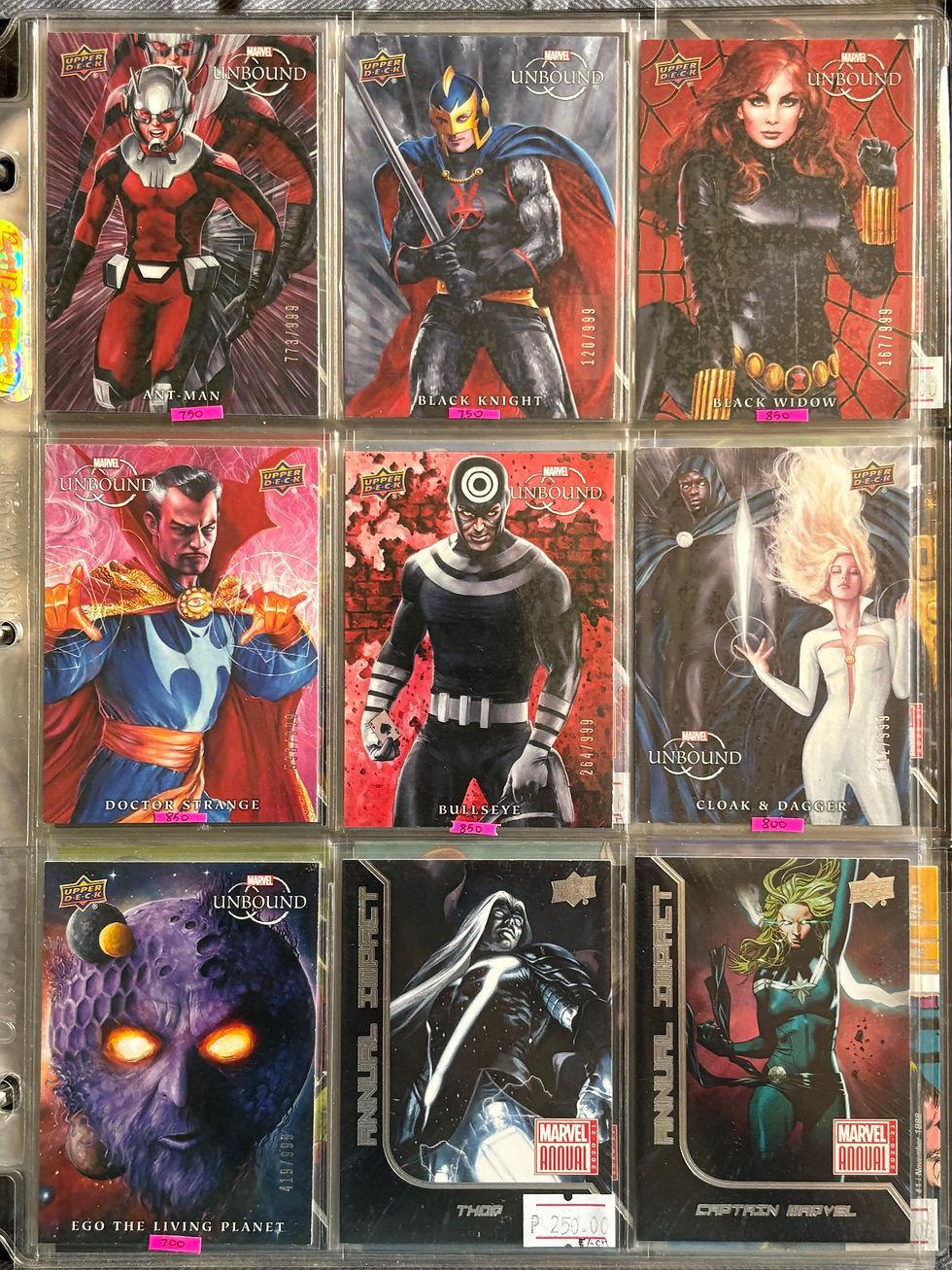 Thumbnail: Marvel/DC Card Inserts Batch 4