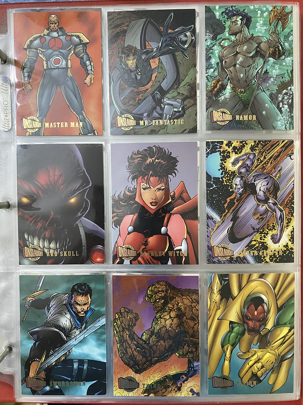 Thumbnail: 1996 Ultra Marvel Onslaught Card Set 