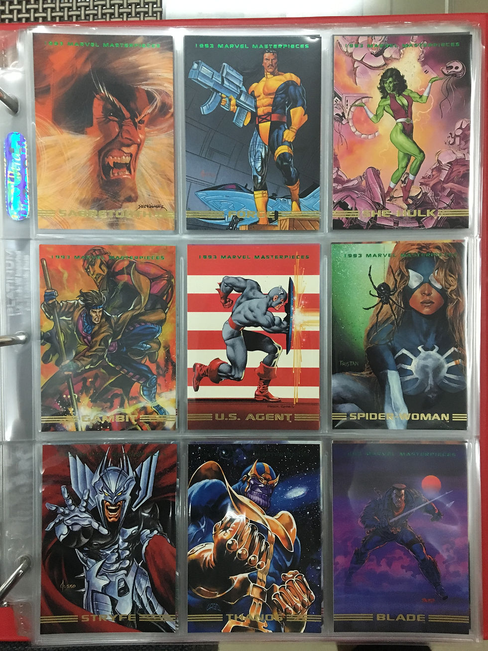 Thumbnail: 1993 Marvel Masterpiece Card Set 