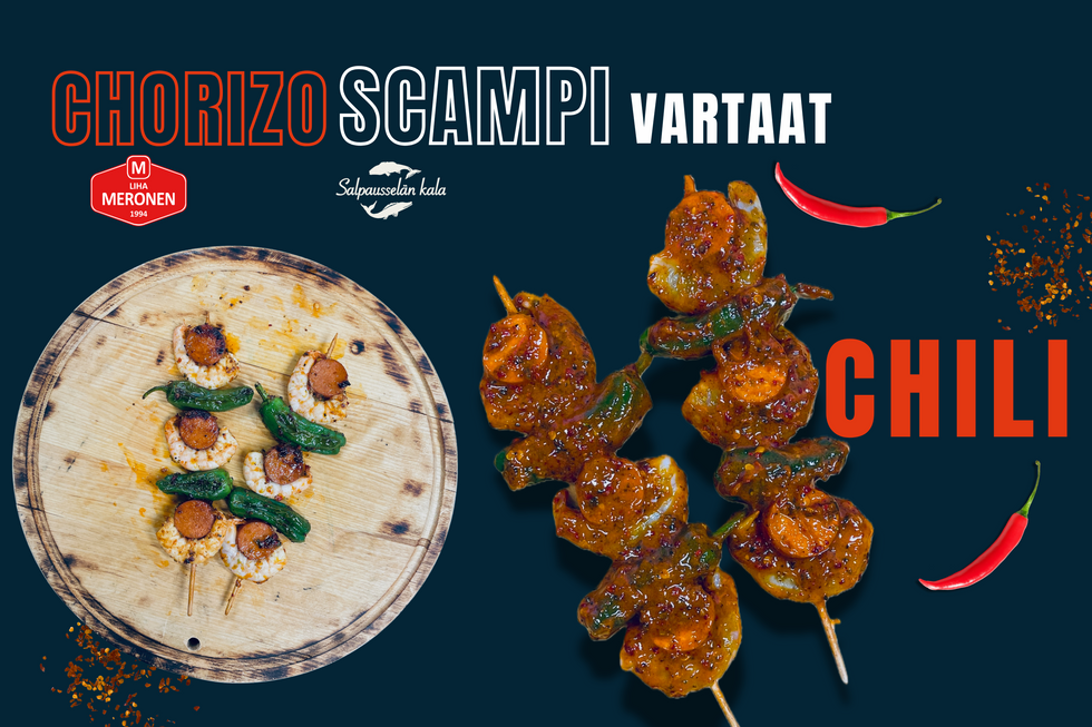 Salpauselän kalan savumestarisarjan grillivartaat