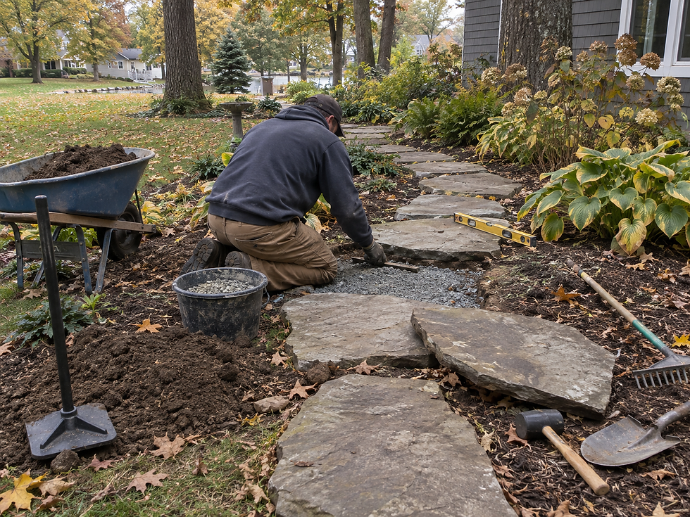 How to Fix Sinking Stepping Stones in Rochester Minnesota