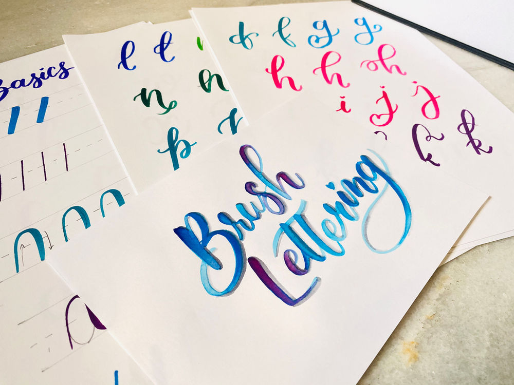 Lettering Practise sheets & Guides
