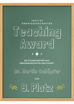 Urkunde - Martin Schöpfer