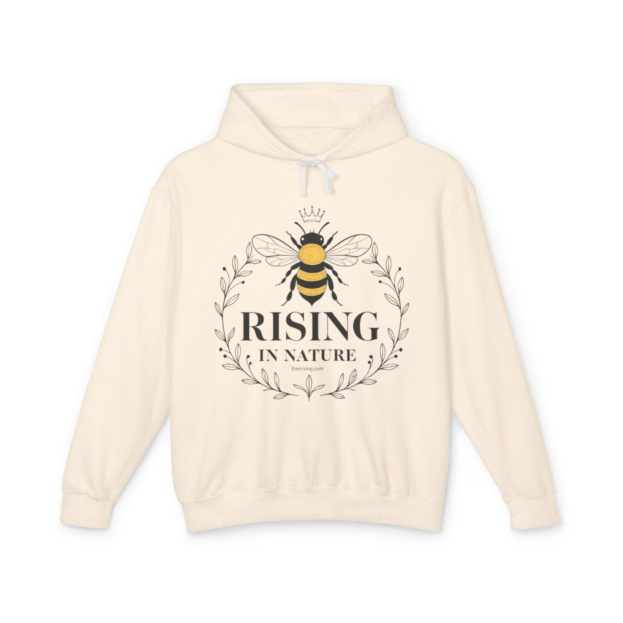 "BeeRising In Nature"100% Cotton Unisex Hooded Sweatshirt Multiple Colors/Sizes 