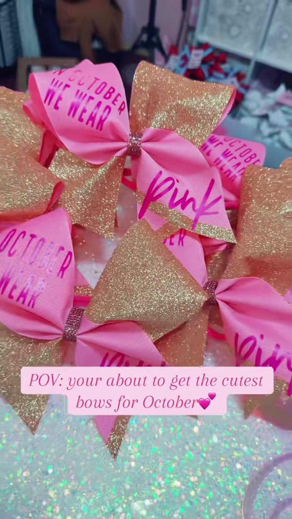 Thumbnail: Pink Cheer Bow for the Cure