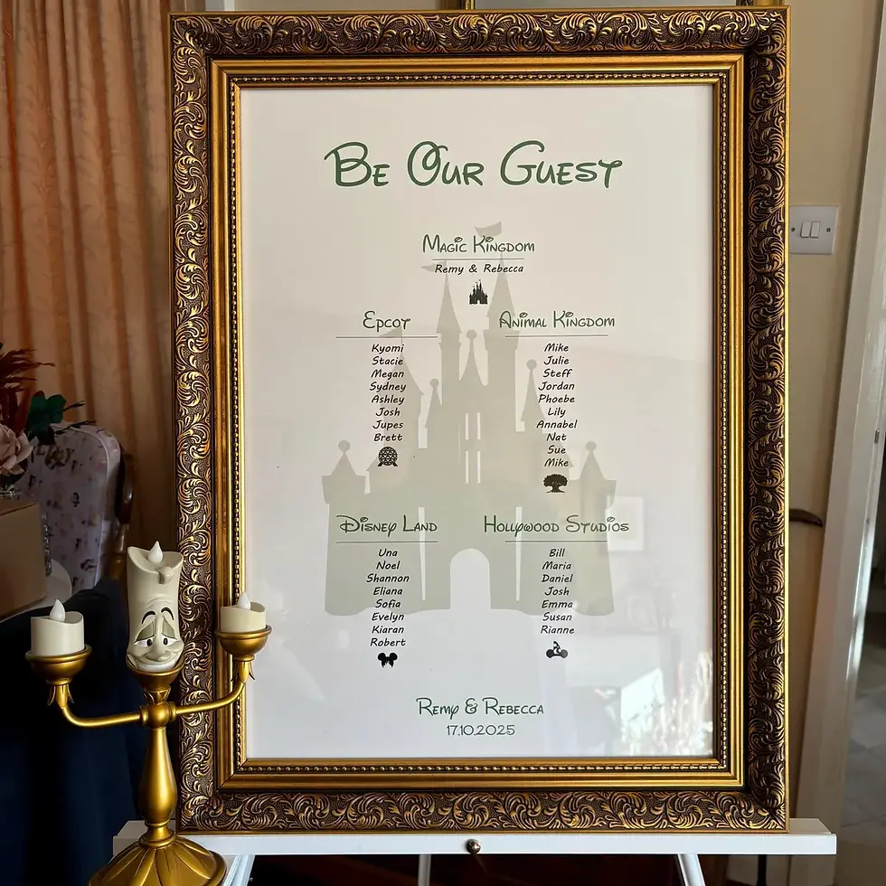 Thumbnail: Disney Theme | Wedding Seating Plan