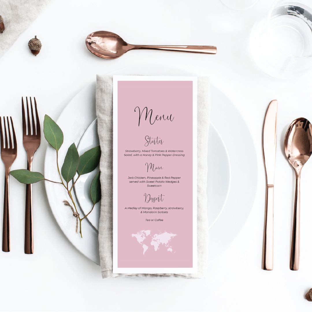 Travel Theme | Menus 1
