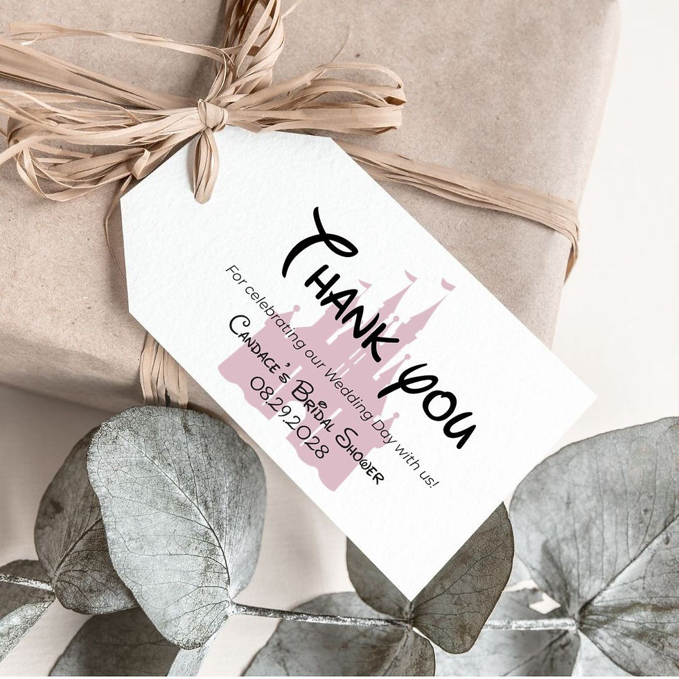 Thumbnail: Disney Theme | Wedding Favour Tags