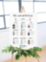 Thumbnail: Gin bottle wedding seating plan
