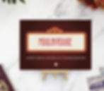 Movie title wedding table name cards