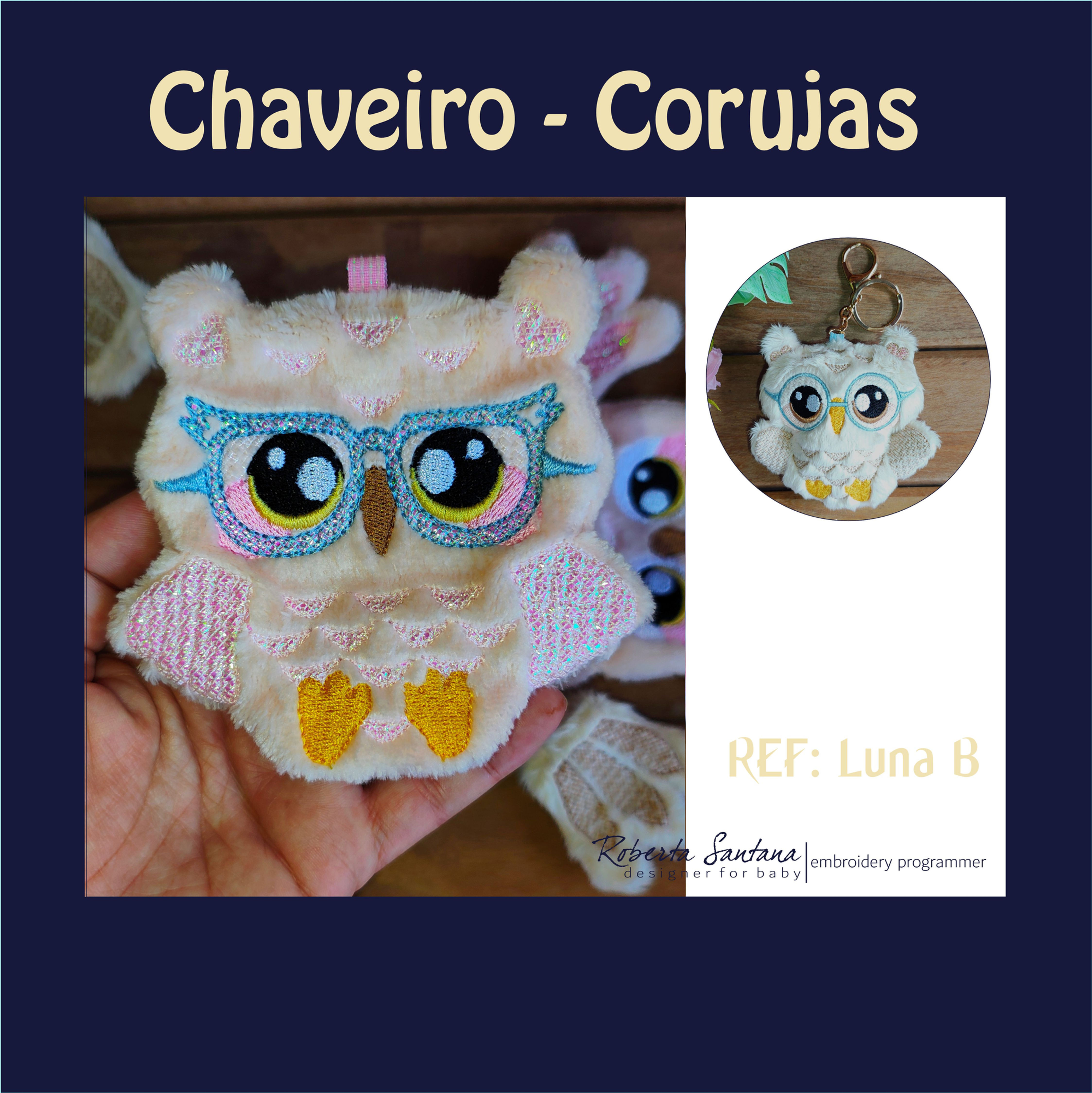 Matriz de bodado Chavero Corujinha