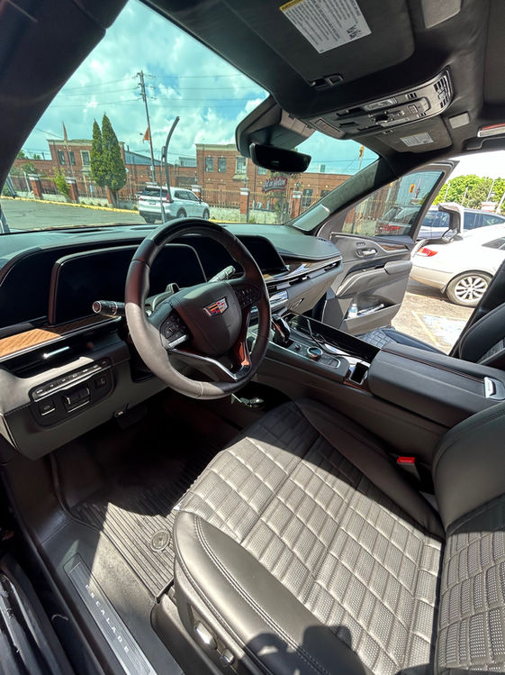 Driver cockpit cleaned during professional interior detailing service