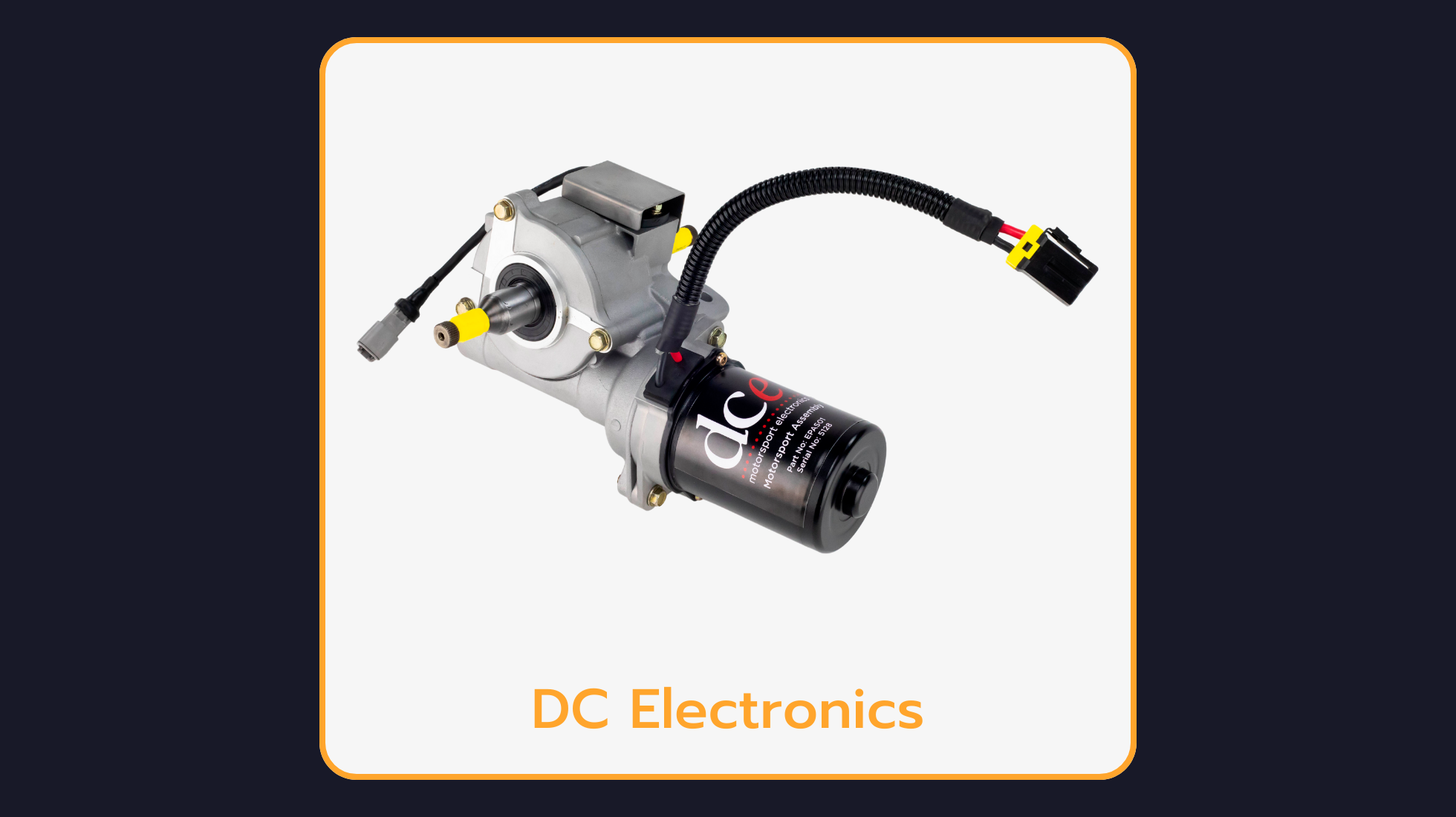 DC Electronics Ultra MGU (Motor Gearbox Unit) with Autonomous Control