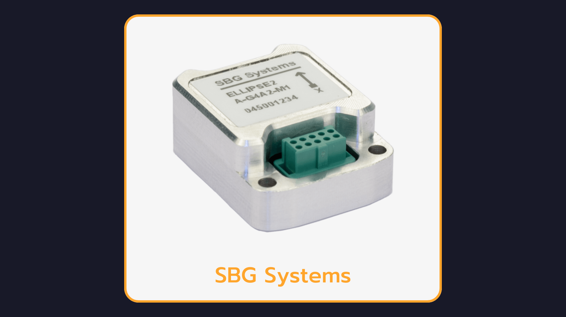 SBG Systems Ellipse Micro IMU: High-Performance MEMS-Based IMU Sensor