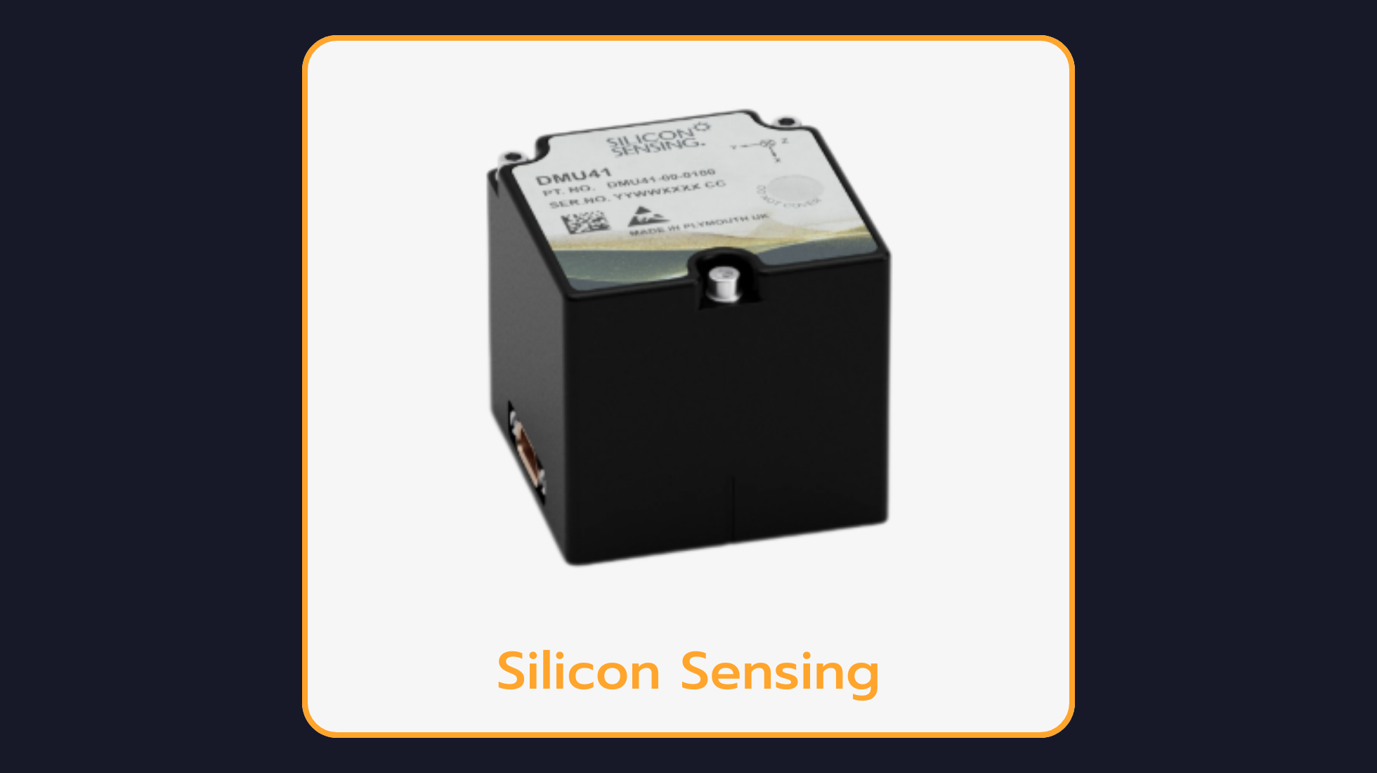 Silicon Sensing DMU41 IMU Sensor
