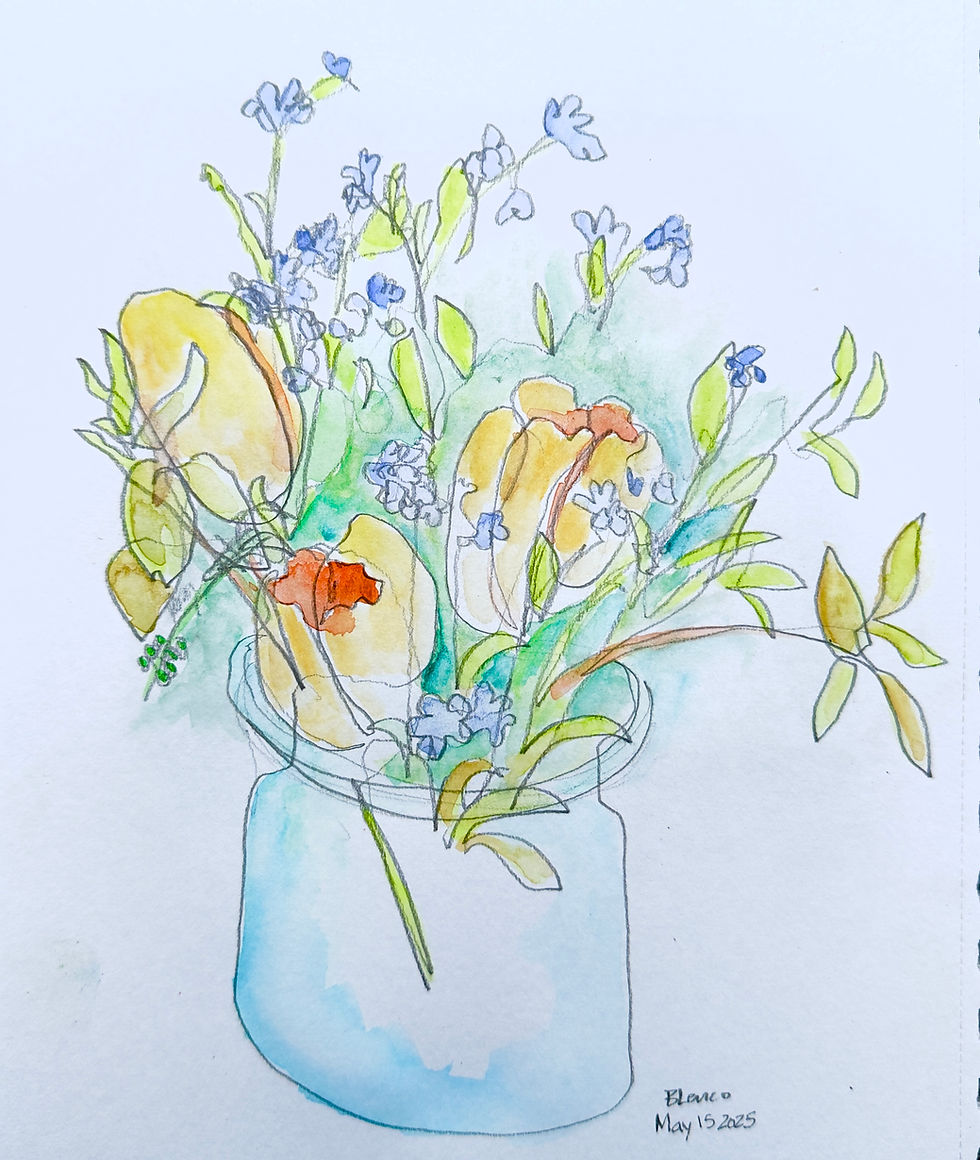 Flower Drawing & Watercolour with Beth Lenco