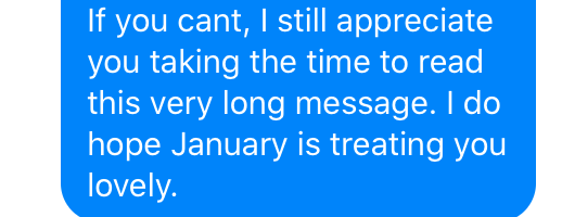 Part 2 of message sent to a family member