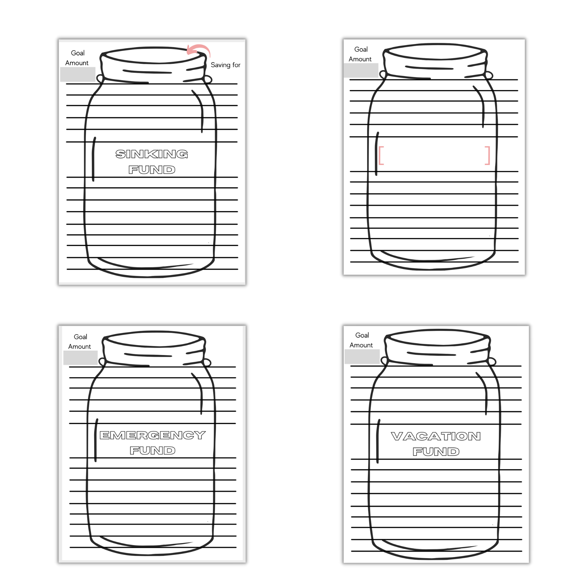 Savings tracker (Emergency Fund/ Sinking Funds)