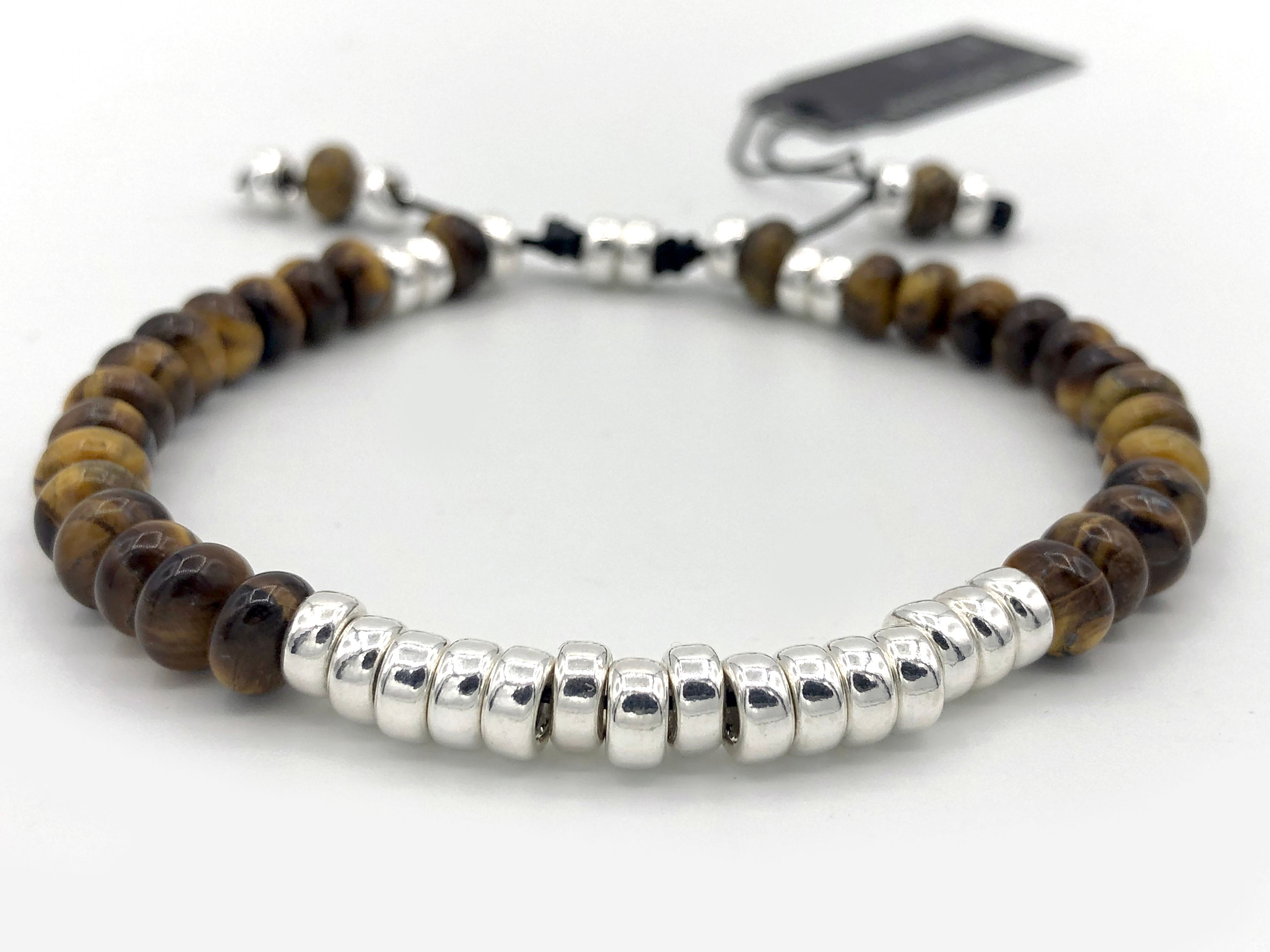 Tigers Eye and Silver Bracelet
