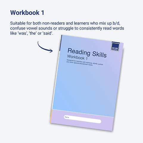 Workbook 1: Reading Skills for Dyslexic Learners | Structured