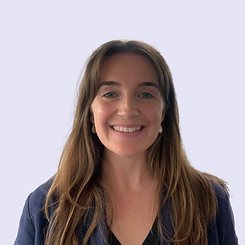 Portrait of Kate Baker with a purple background