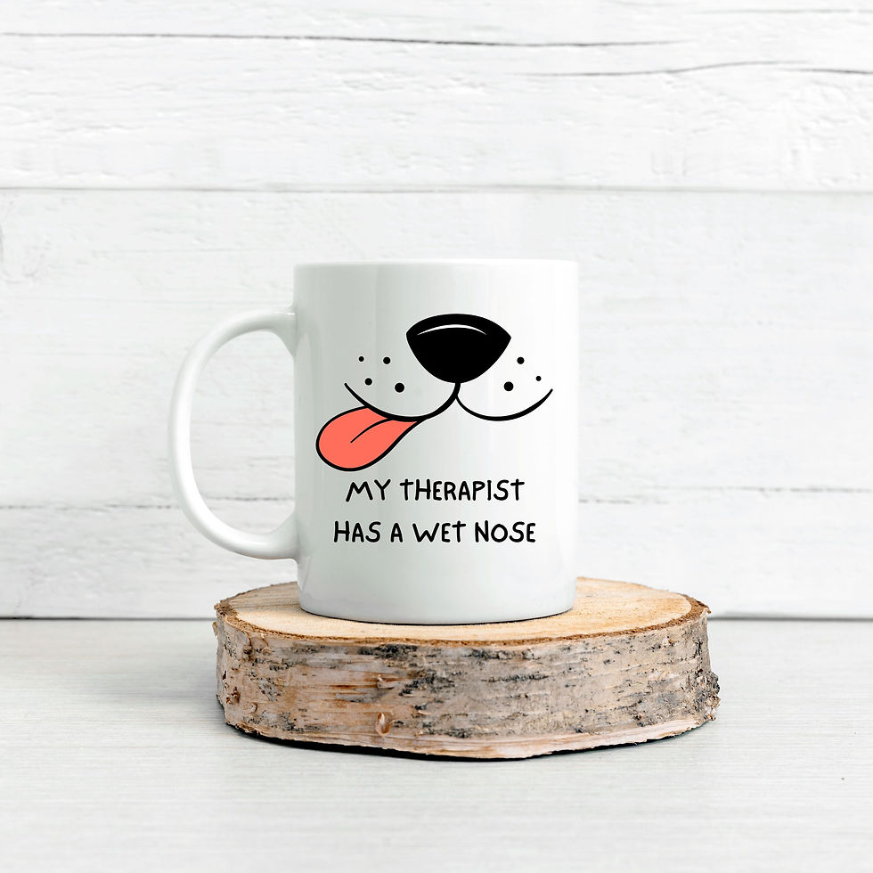 Thumbnail: "My Therapist has a wet nose" Funny Mug for Dog Lovers