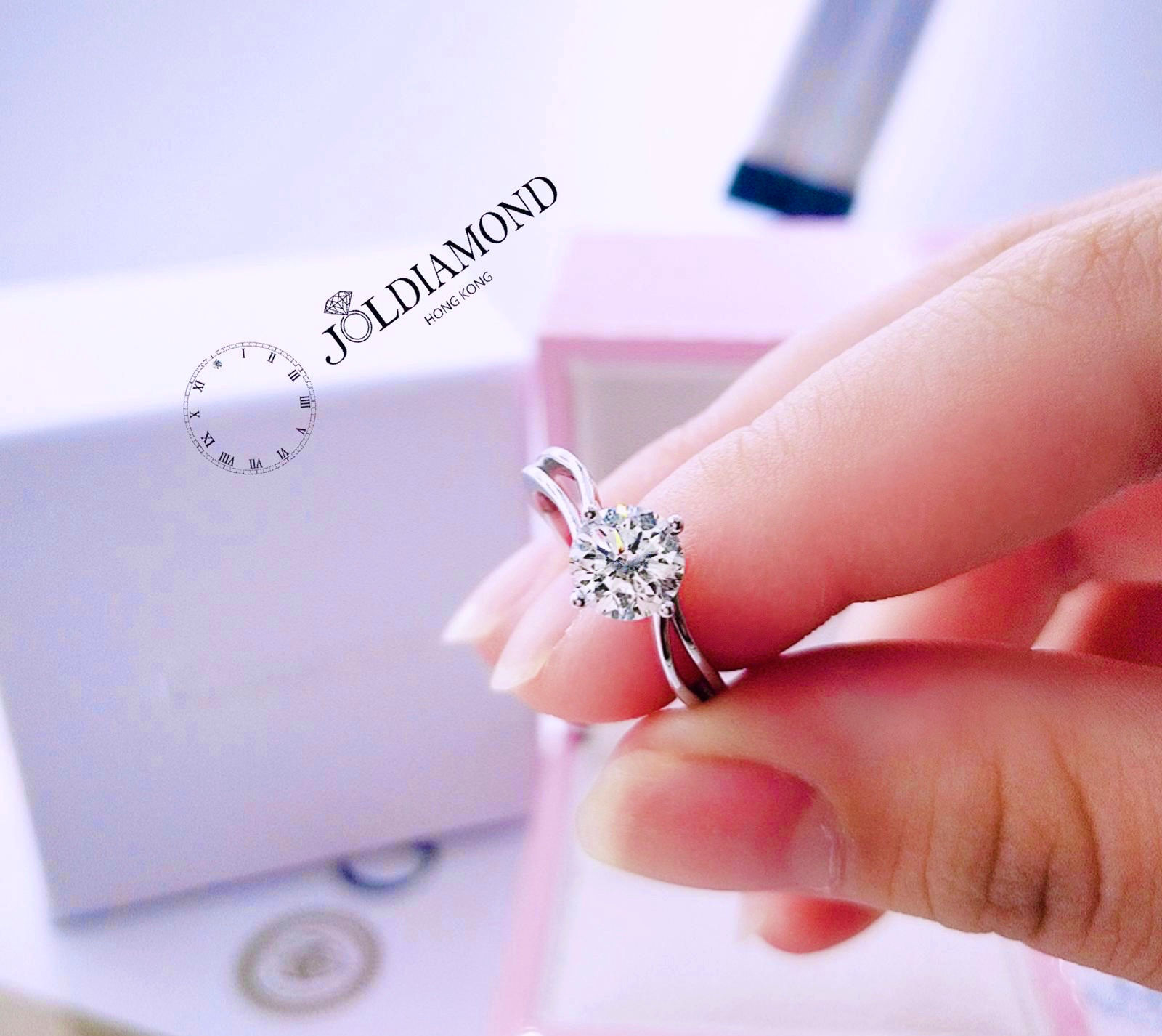 18K白金 清鑲戒款