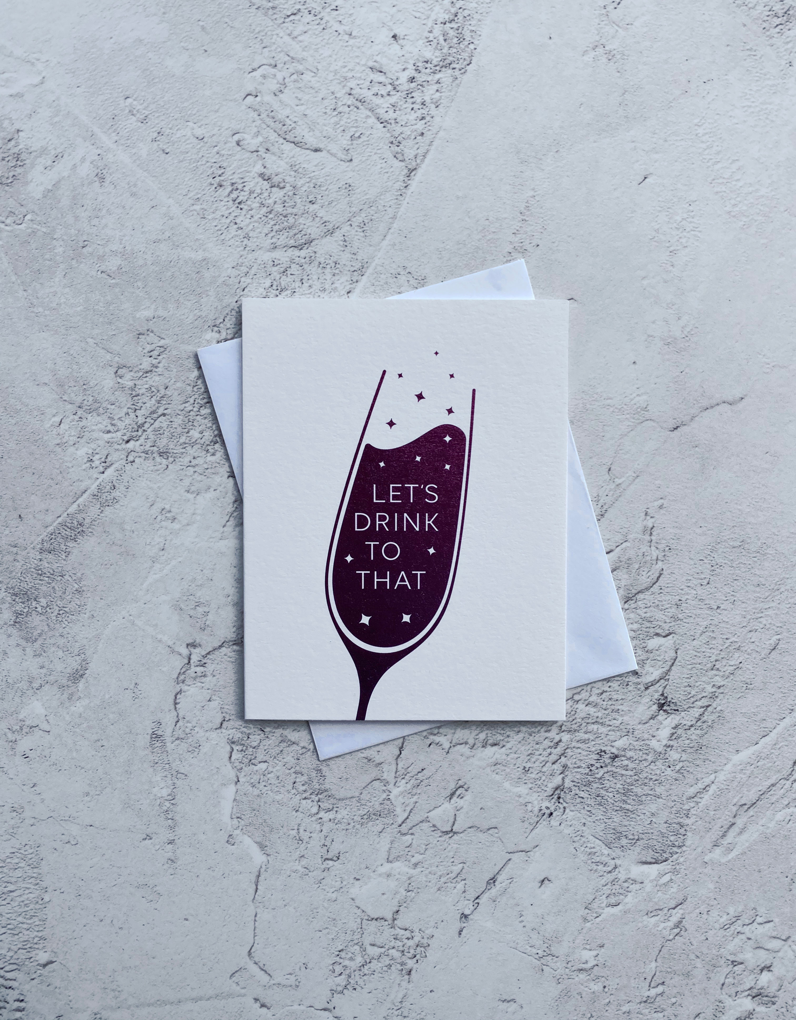 Let's Drink To That - Mini Card