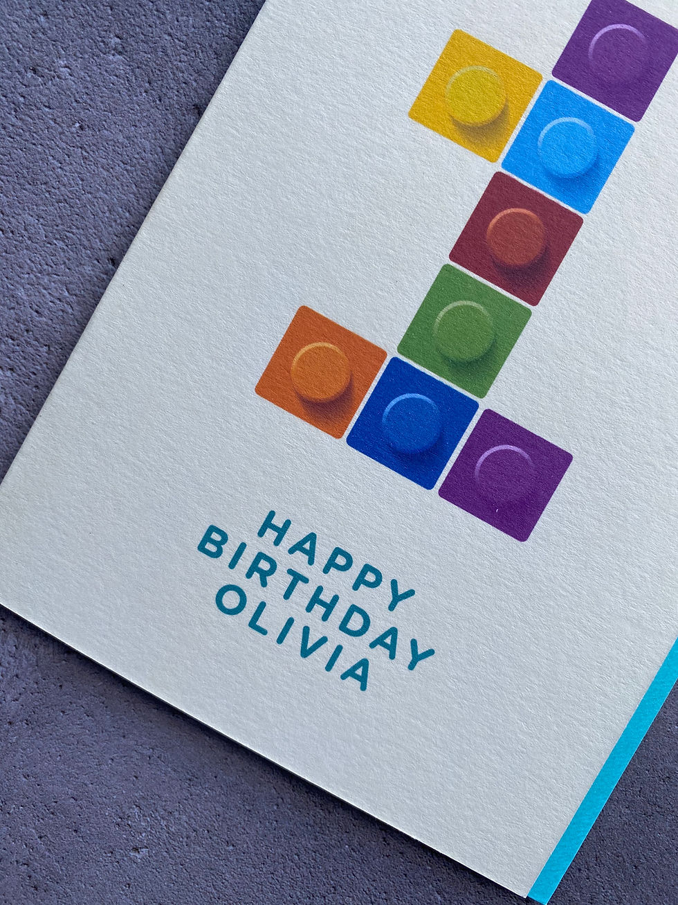 Thumbnail: Age 1 - Coloured Bricks (Personalised)