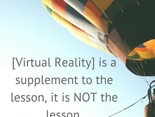 The Good, the Bad and the Instructional of VR in the classroom