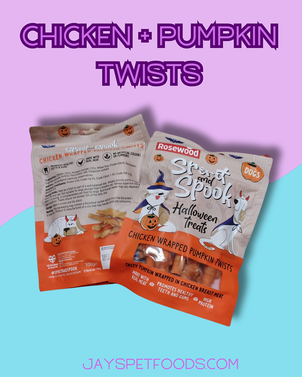 Chicken Wrapped Pumpkin Twists