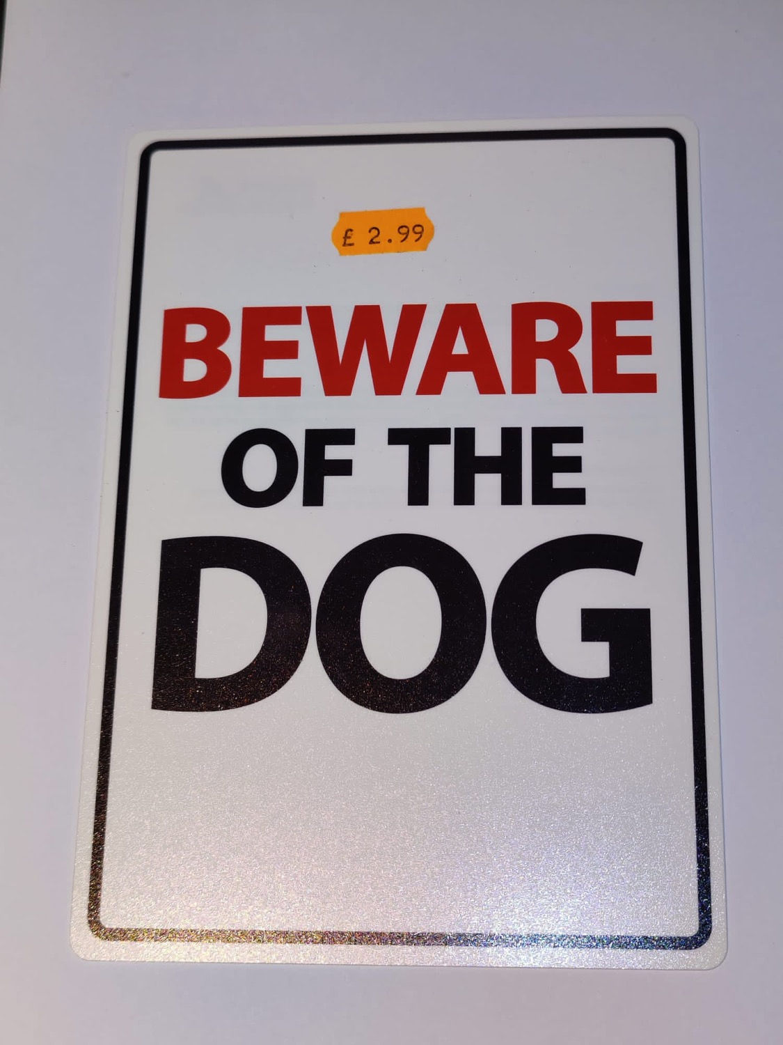 Beware of The Dog Sign