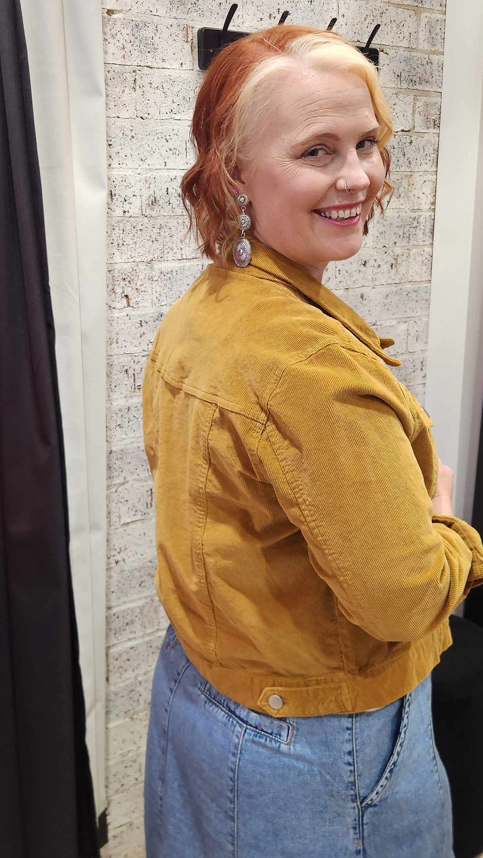 Thumbnail: Lilah Cord Jacket - Mustard