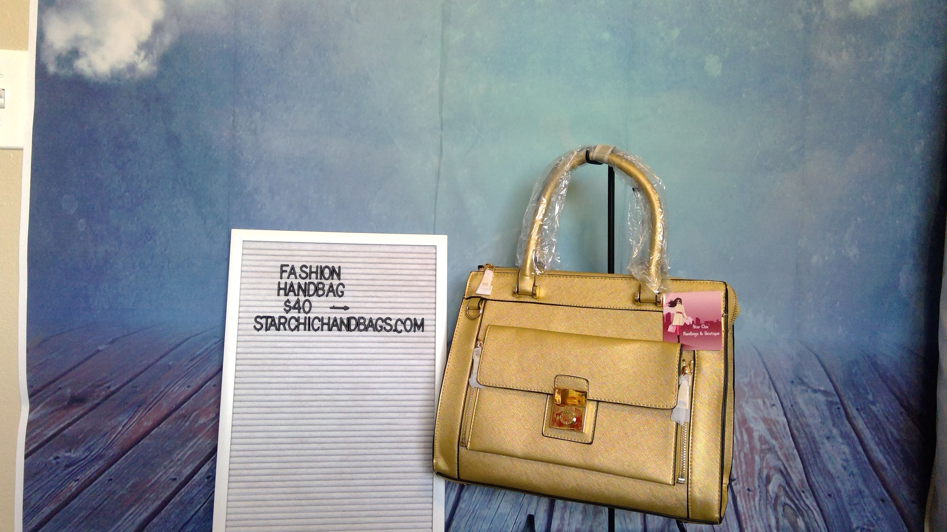 Gold Fashion Handbag