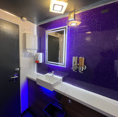 Clean bright Unisex compact mobile toilet