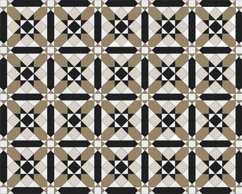 Fitzroy tessellated tile pattern with bold federation shapes for statement Australian tile floors
