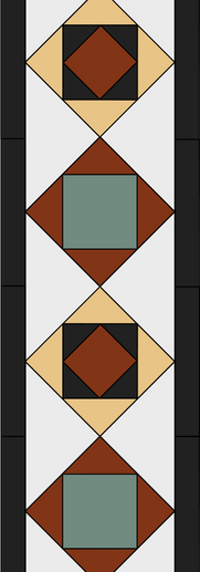Toorack 150mm federation tile border with bold geometric design for tessellated floors in Australian homes