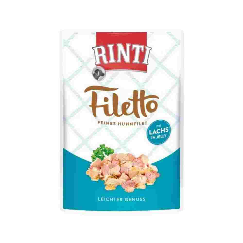 Rinti Filetto in Jelly - Piščanec in losos, 100g