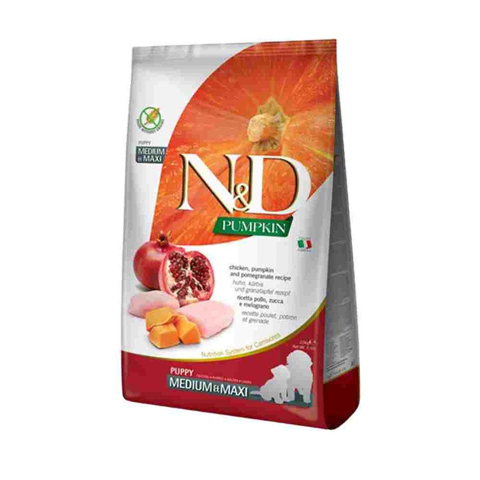 AKCIJA N&D Pumpkin za mladiče srednjih in velikih pasem - Piščanec