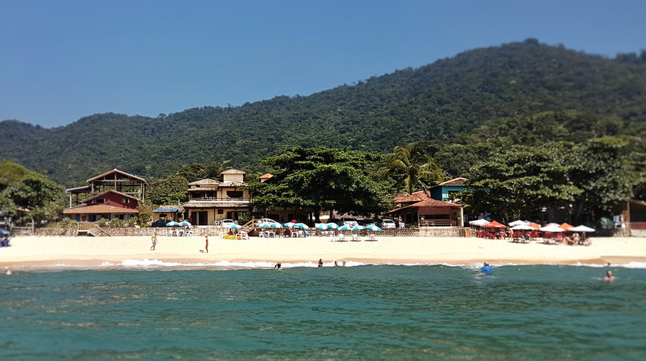 Pousada do Pelé vista do mar.