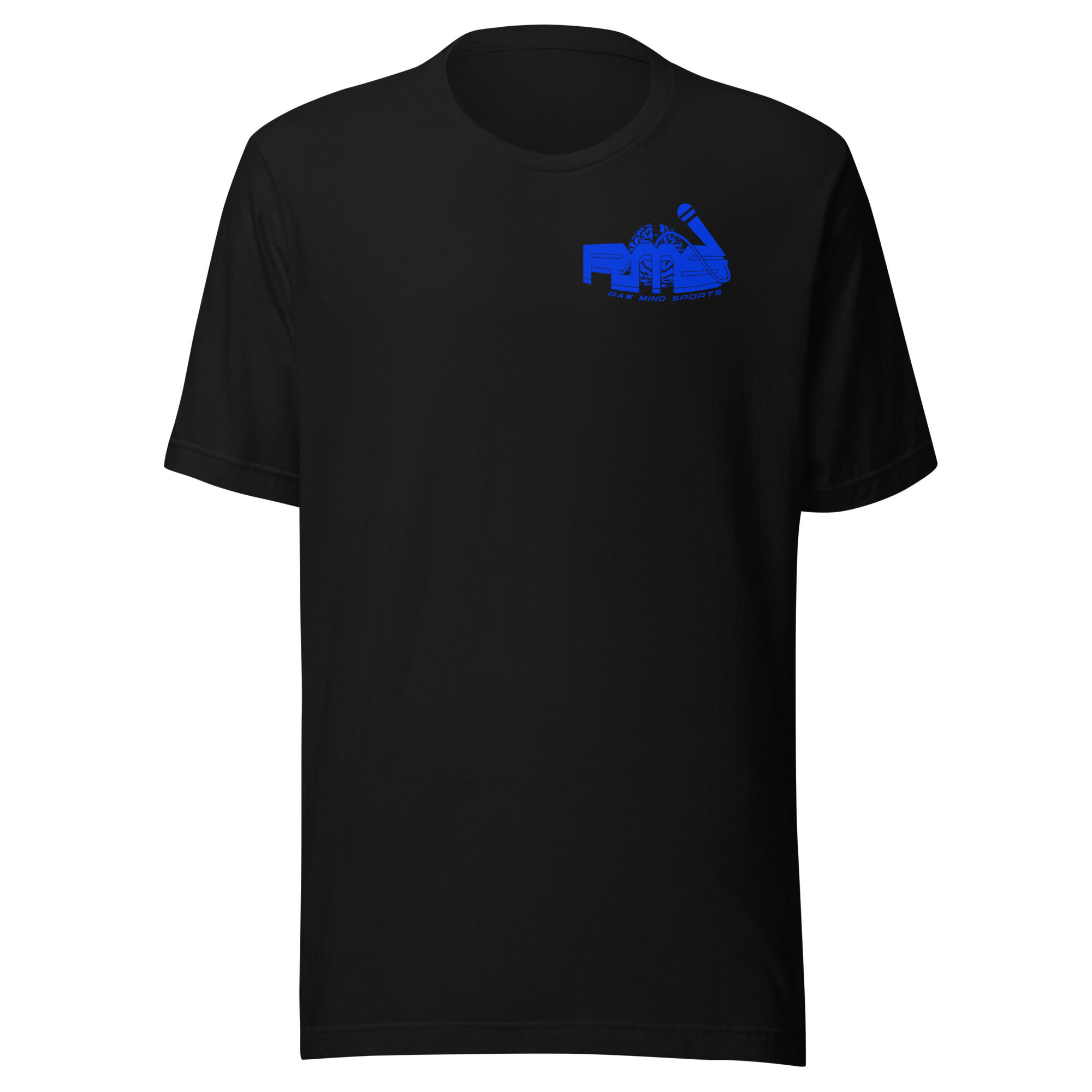 Raw Mind Sports Unisex t-shirt - Blue Writing
