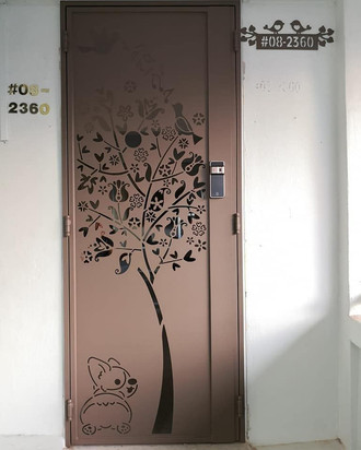 My Digital Lock HDB Gate Factory selling Laser Cut 3D HDB Gate from $588, Add $399 for EPI