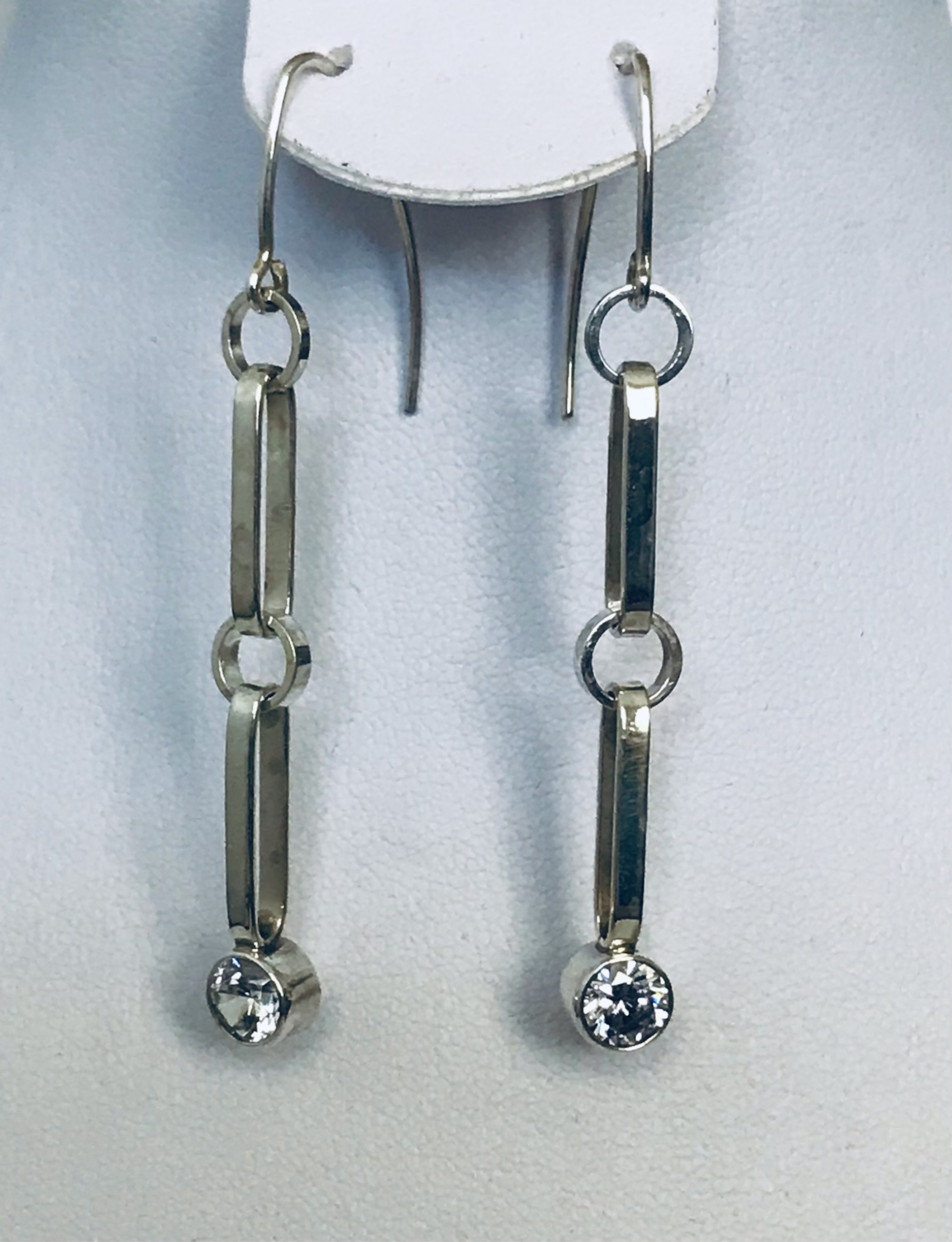 CZ Chain Earrings