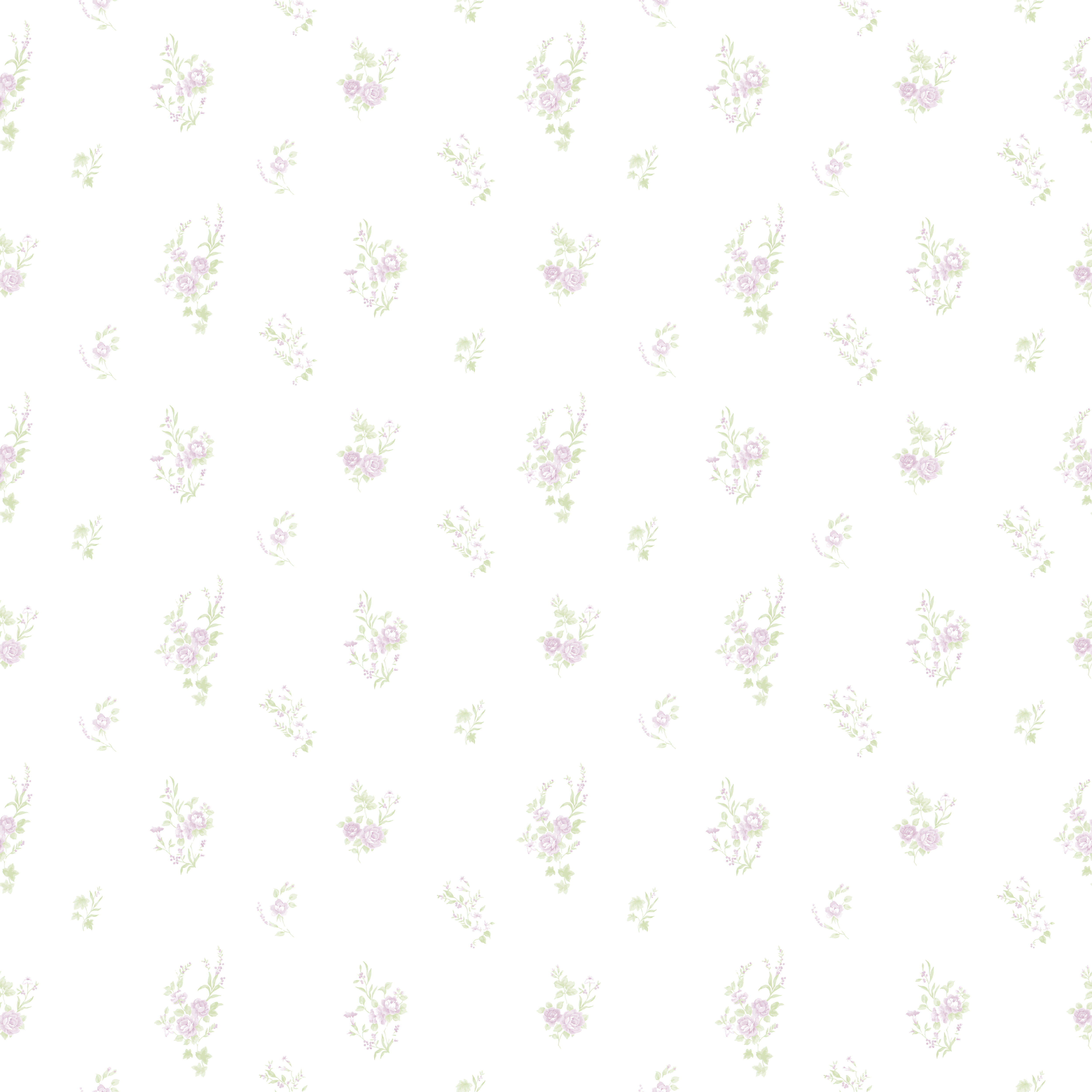 Papel de parede floral lilás