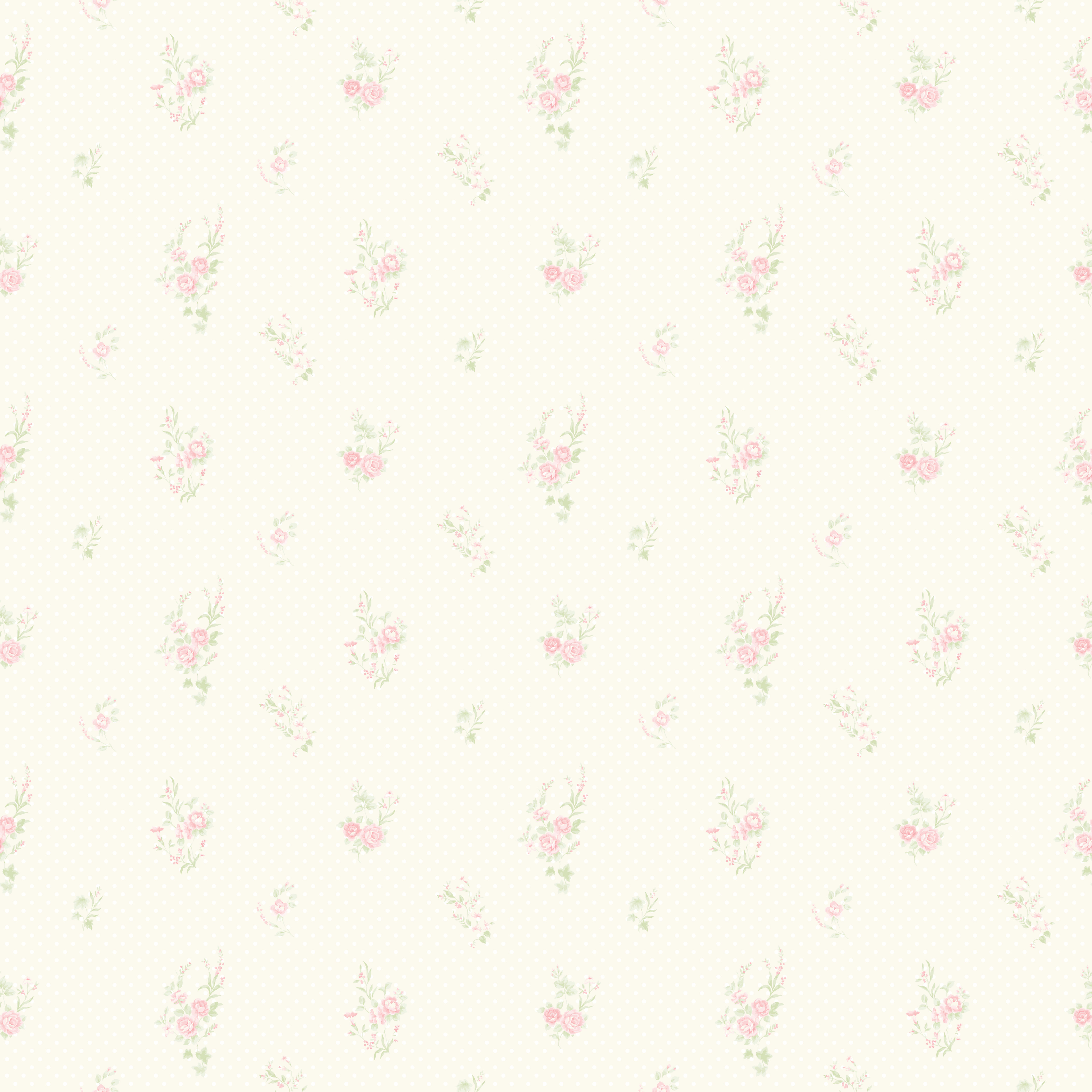 Papel de parede floral bege e rosa