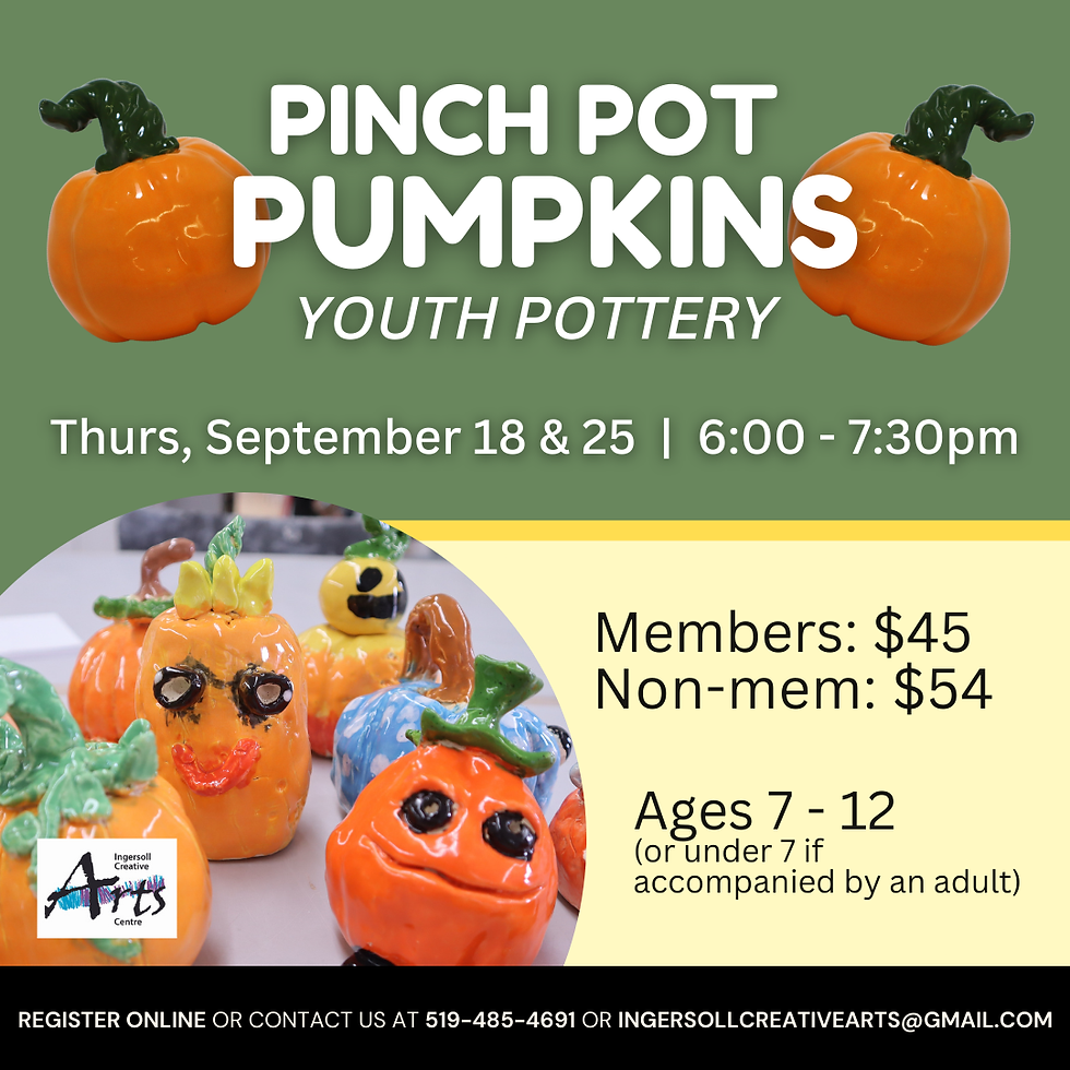 Youth Pottery: Pinch Pot Pumpkins