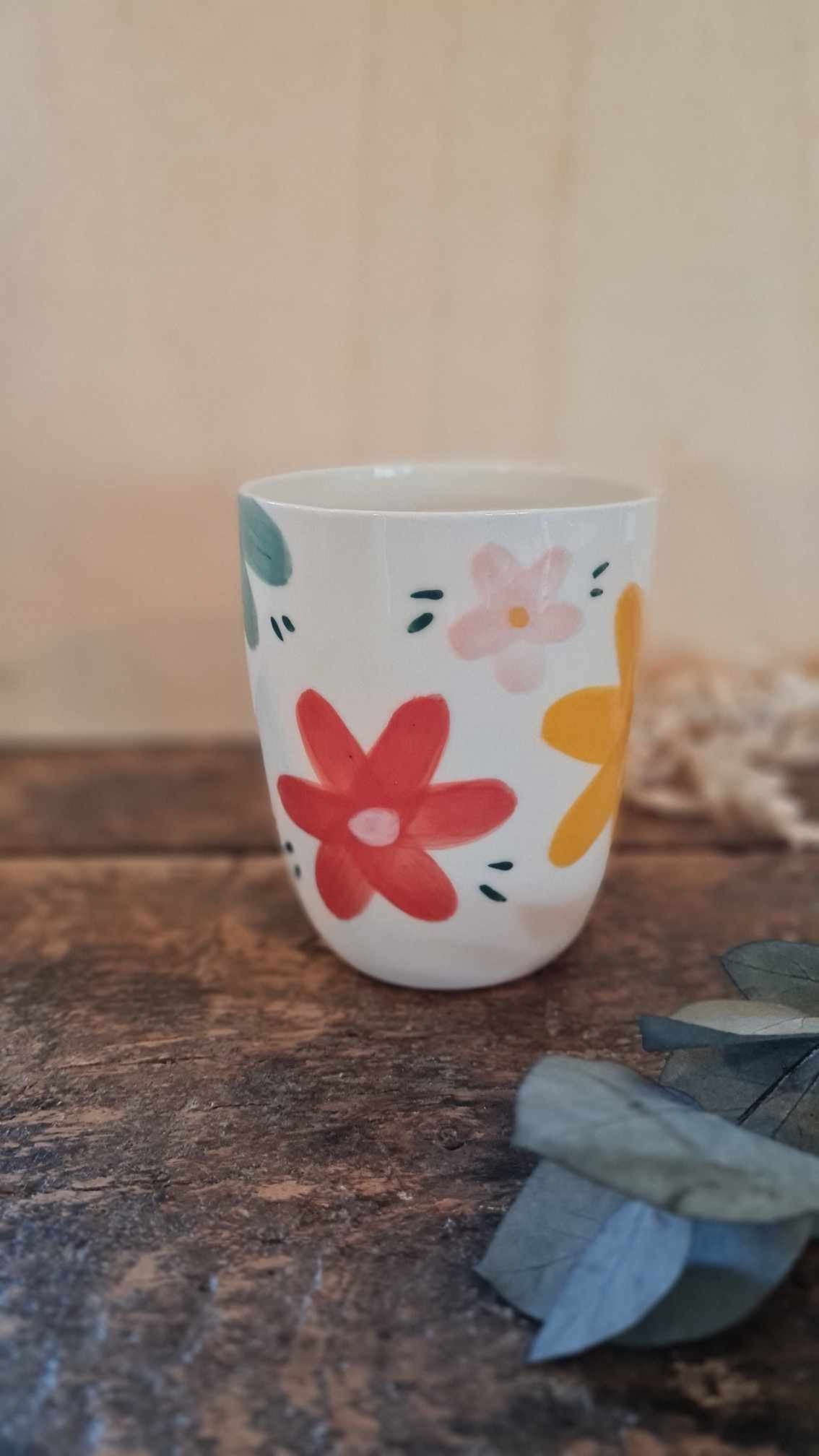 Grande Tasse / Mug Fleurs Multicolores