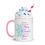 Thumbnail: Christmas Mug with Color Inside - Pink