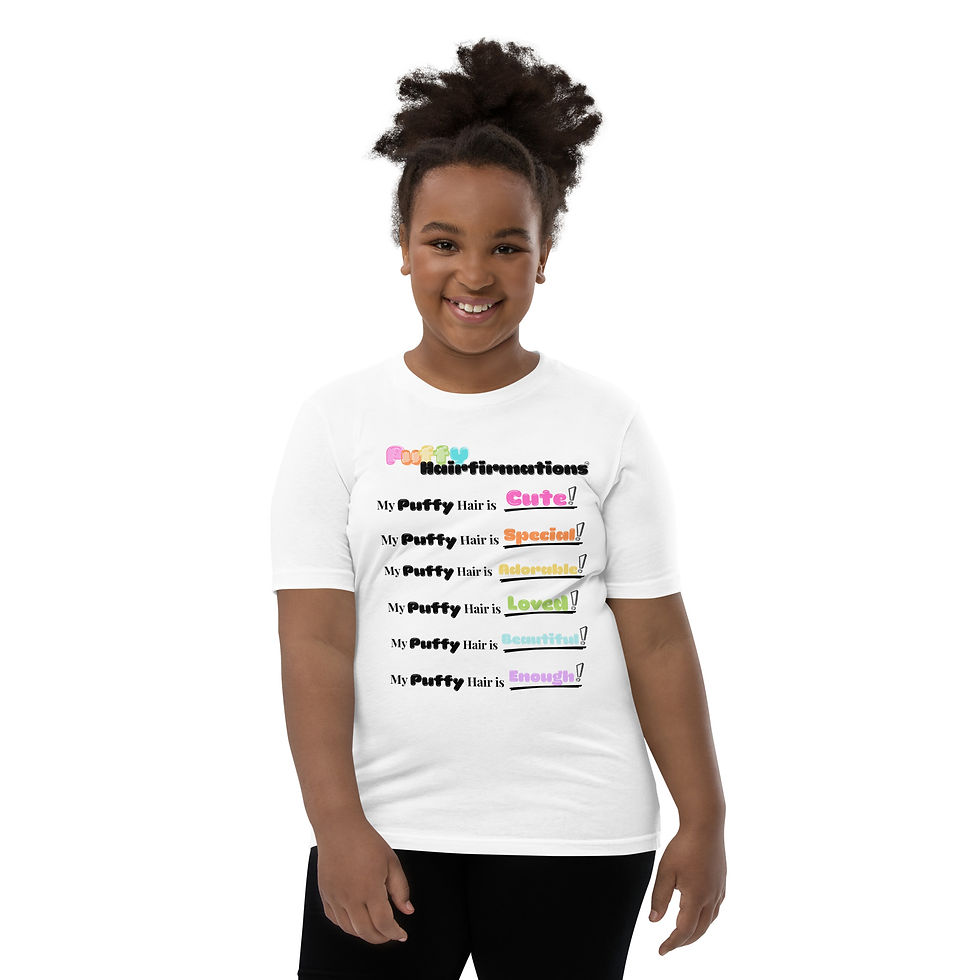 Thumbnail: Puffy Hairfirmations™ Girls Tee