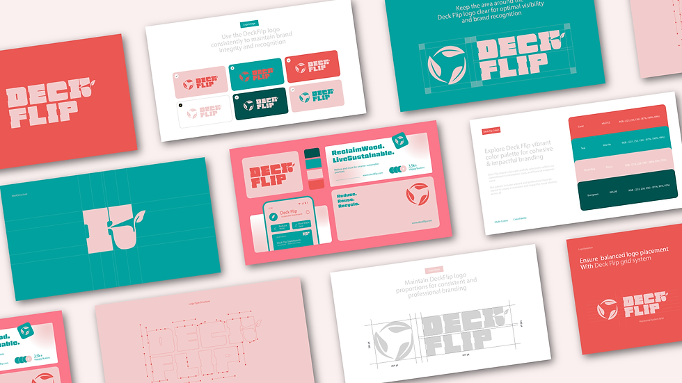 DECK FLIP brand identity design and guidelines